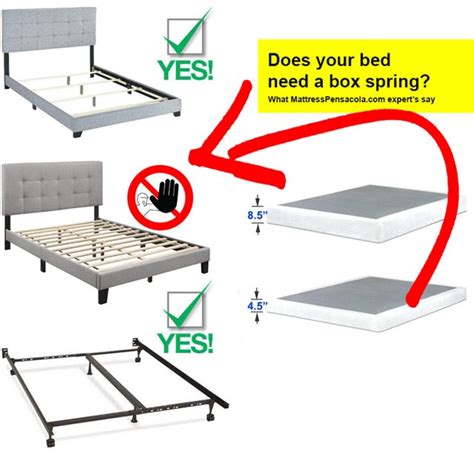 metal bed frame box spring required|queen bed box spring required.